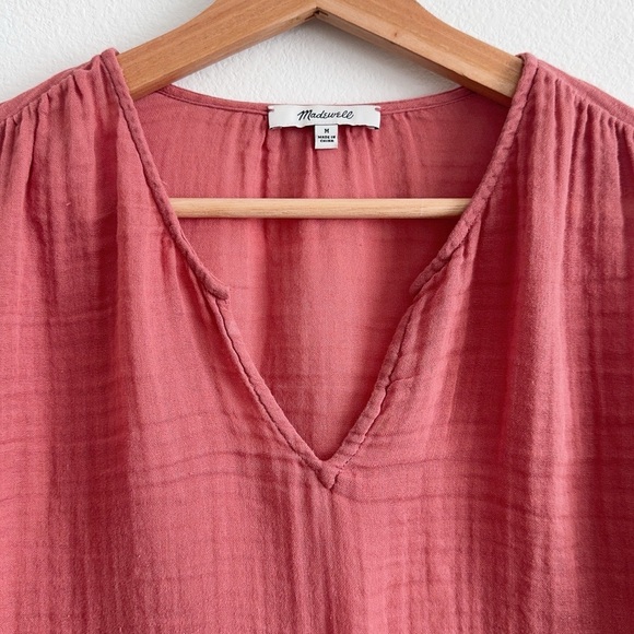 Madewell Shirred Neck Balloon Sleeves - Picture 7 of 10